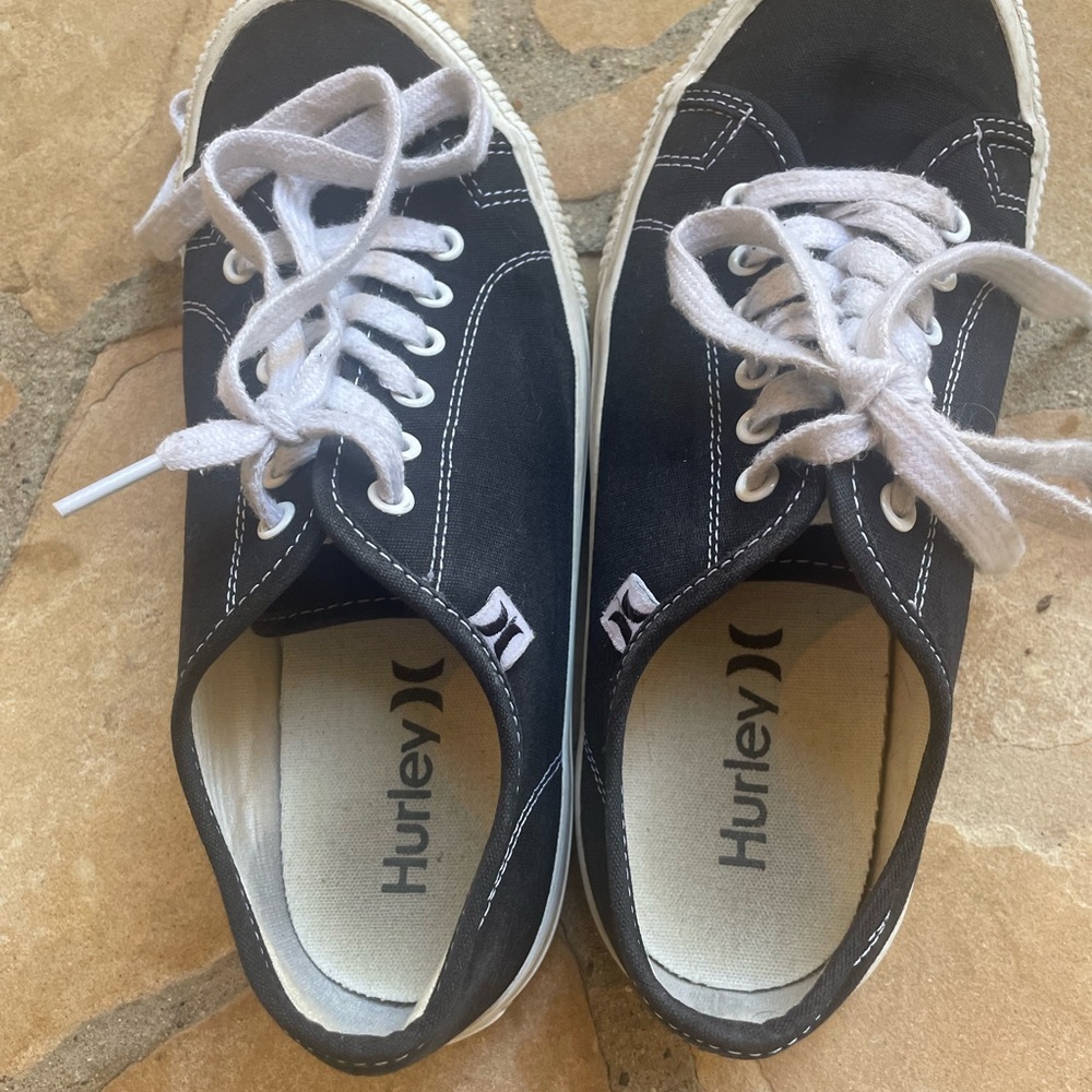 Hurley Women’s Cica Style Sneakers Black White Lace-Up Size 6.5 - Picture 8 of 8